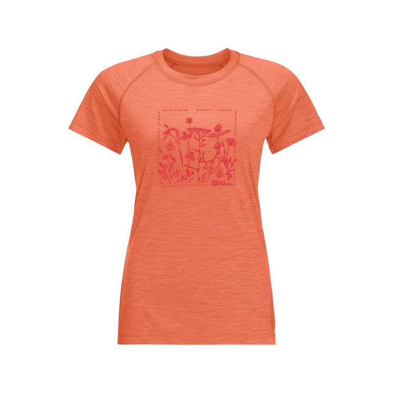 Koszulka z wełną KAMMWEG GRAPHIC S/S WOMEN