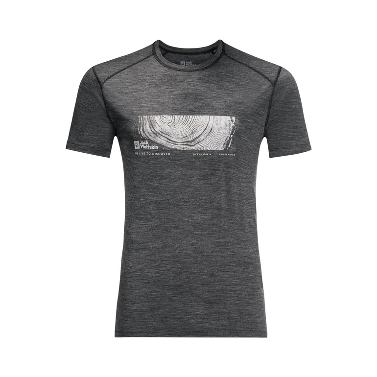 Koszulka z wełną merino KAMMWEG GRAPHIC S/S MEN