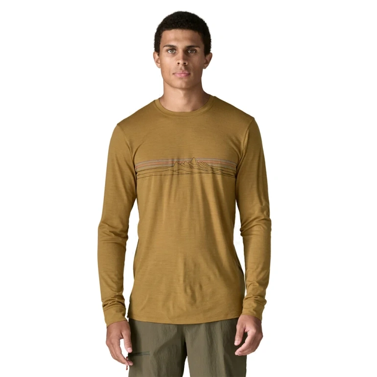 Koszulka z wełną LONG-SLEEVES CAPILENE COOL MERINO BLEND GRAPHIC MEN