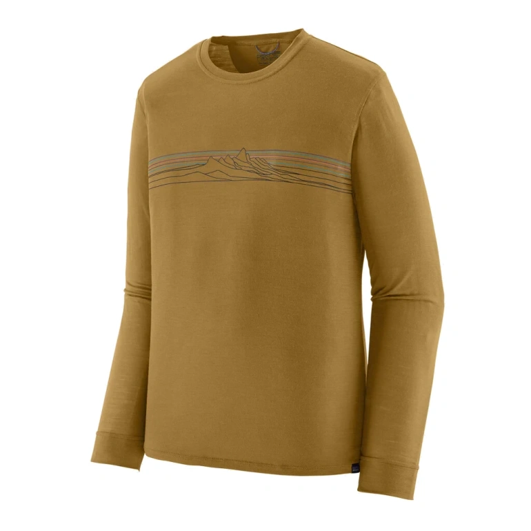 Koszulka z wełną LONG-SLEEVES CAPILENE COOL MERINO BLEND GRAPHIC MEN