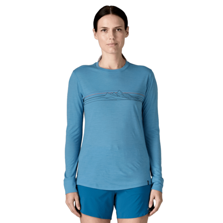 Koszulka z wełną LONG-SLEEVES CAPILENE COOL MERINO BLEND GRAPHIC WOMEN