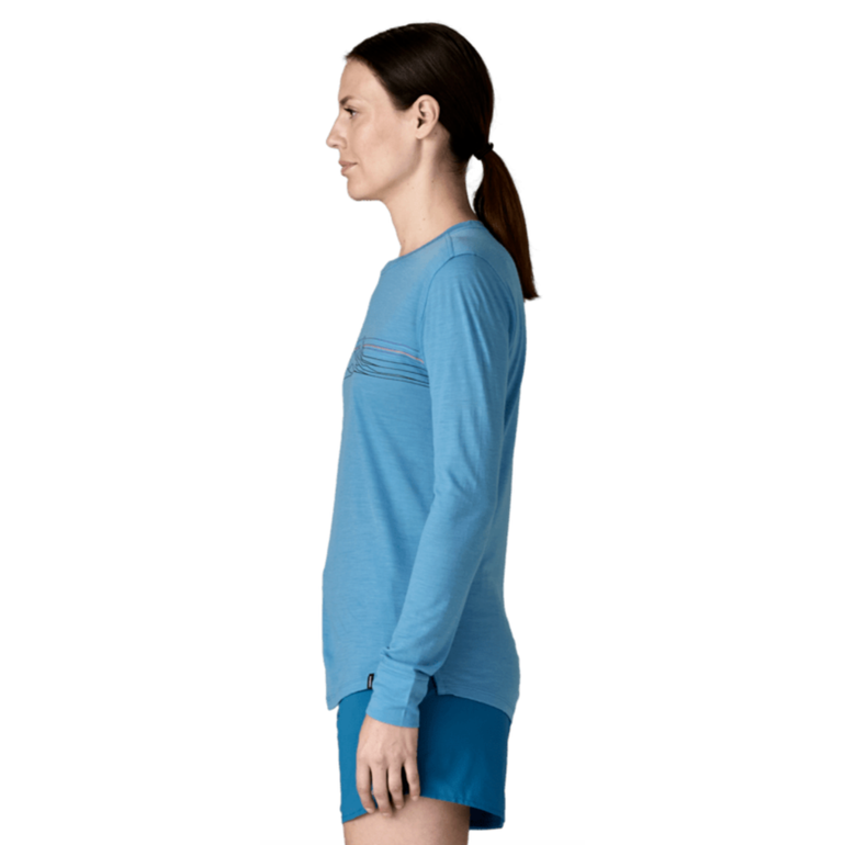 Koszulka z wełną LONG-SLEEVES CAPILENE COOL MERINO BLEND GRAPHIC WOMEN