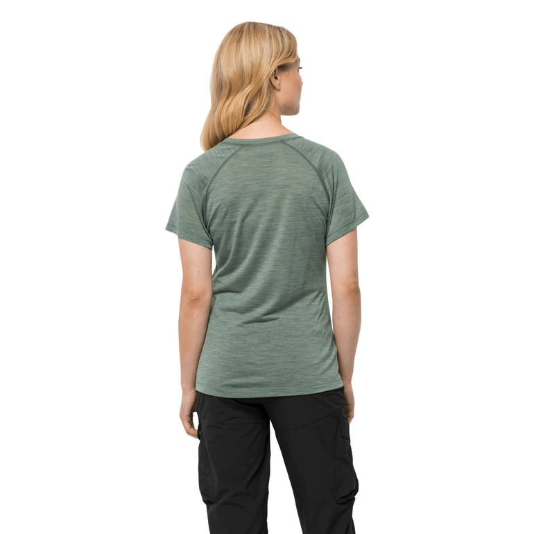 Koszulka z wełną merino KAMMWEG GRAPHIC S/S WOMEN