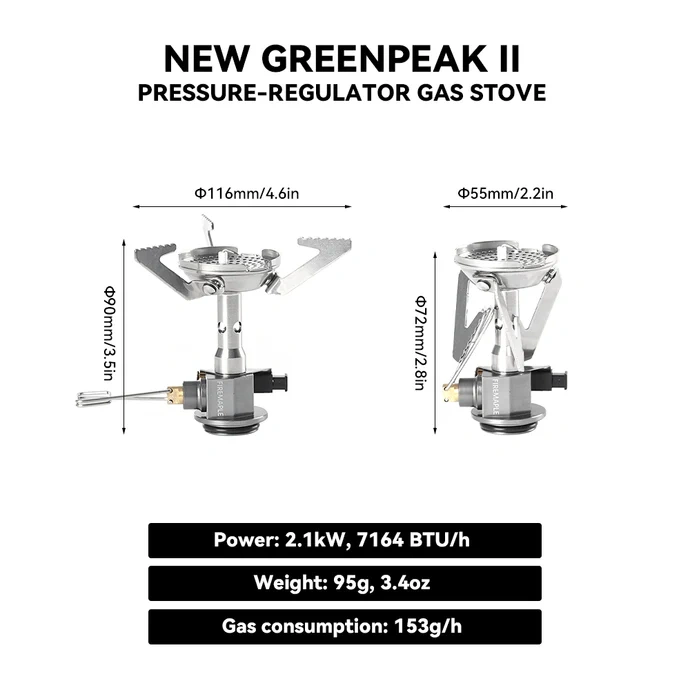Palnik GREENPEAK PRESSURE REGULATOR